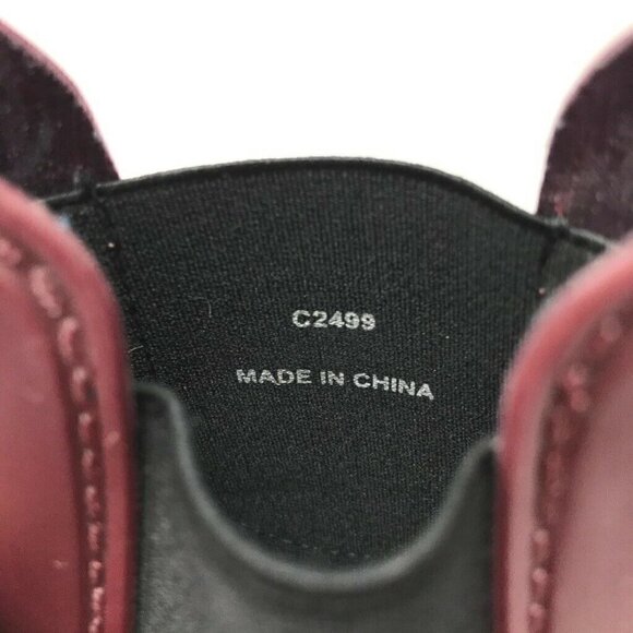 J Crew Matte Chelsea Waterproof Rain Boots Maroon 7 - Picture 8 of 8